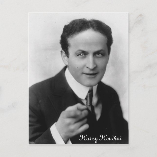 Harry Houdini Postcard (Front)