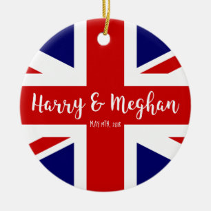 Harry & Meghan   Royal Wedding Commemoration Ceramic Tree Decoration
