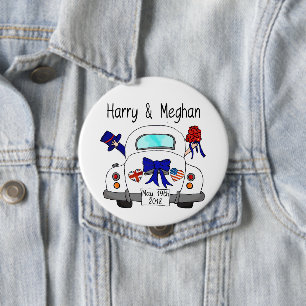 Harry & Meghan Wedding, May 19th 2018 10 Cm Round Badge