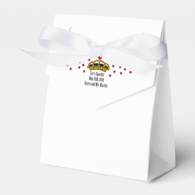 Harry & Meghan Wedding, May 19th 2018 Favour Box (Front Side)