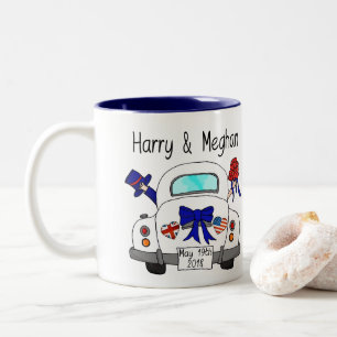 Harry & Meghan Wedding, May 19th 2018 Two-Tone Coffee Mug