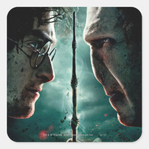 Harry Potter 7 Part 2 - Harry vs. Voldemort Square Sticker