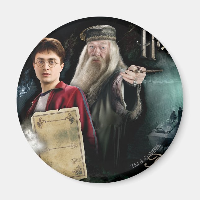 Harry Potter and Dumbledore Magnet (Front)