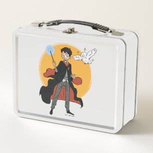 HARRY POTTER™ and Hedwig Illustration Metal Lunch Box