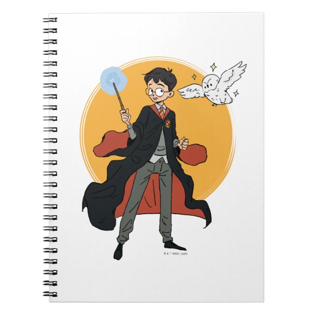 HARRY POTTER™ and Hedwig Illustration Notebook (Front)