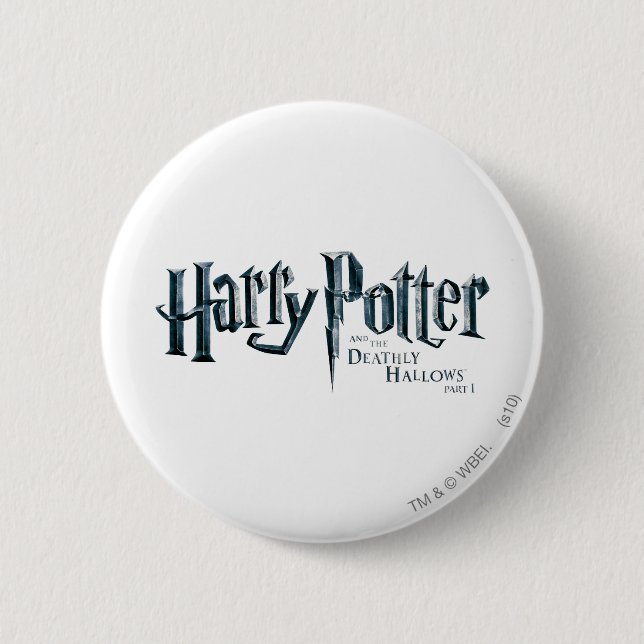 Harry Potter and the Deathly Hallows Logo 1 2 6 Cm Round Badge (Front)