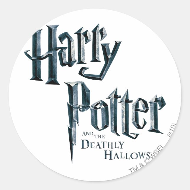 Harry Potter and the Deathly Hallows Logo 1 Classic Round Sticker (Front)