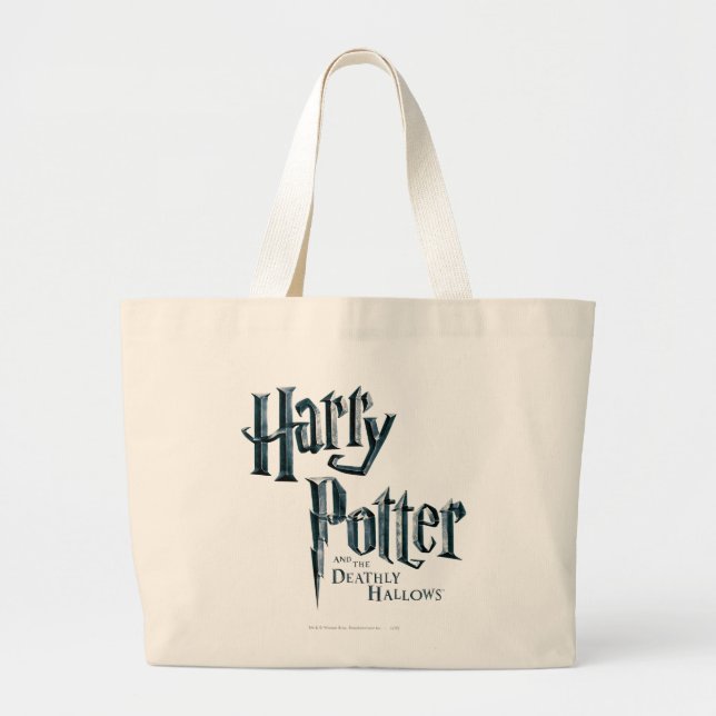 Harry Potter and the Deathly Hallows Logo 1 Large Tote Bag (Front)