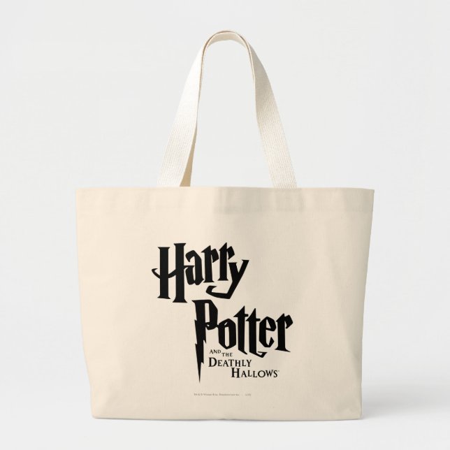 Harry Potter and the Deathly Hallows Logo 2 Large Tote Bag (Front)