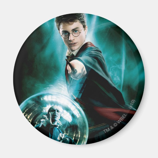 Harry Potter and Voldemort Only One Can Survive Magnet (Front)