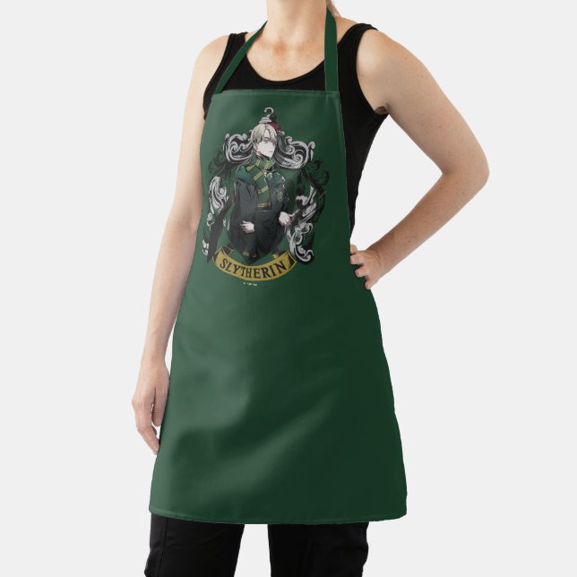HARRY POTTER™ | Anime Draco Malfoy House Crest Apron (Insitu)