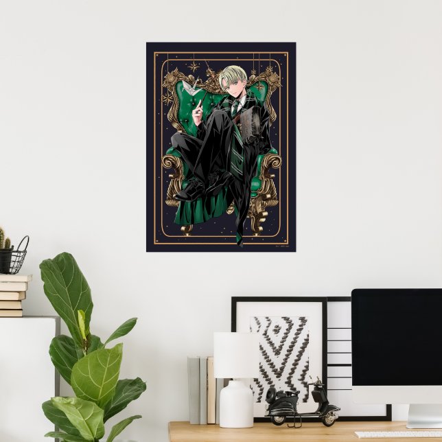 HARRY POTTER™ | Anime Draco Malfoy Seated Poster (Home Office)