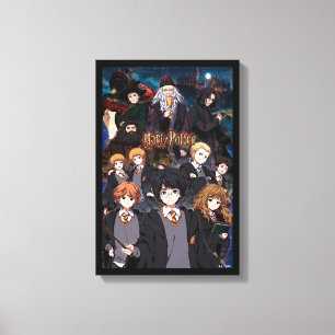 HARRY POTTER™ Anime Ensemble Scene Canvas Print