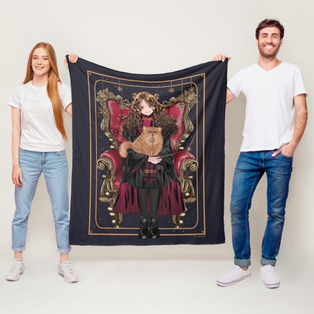 HARRY POTTER™ | Anime Hermione Granger Seated Fleece Blanket (In Situ)