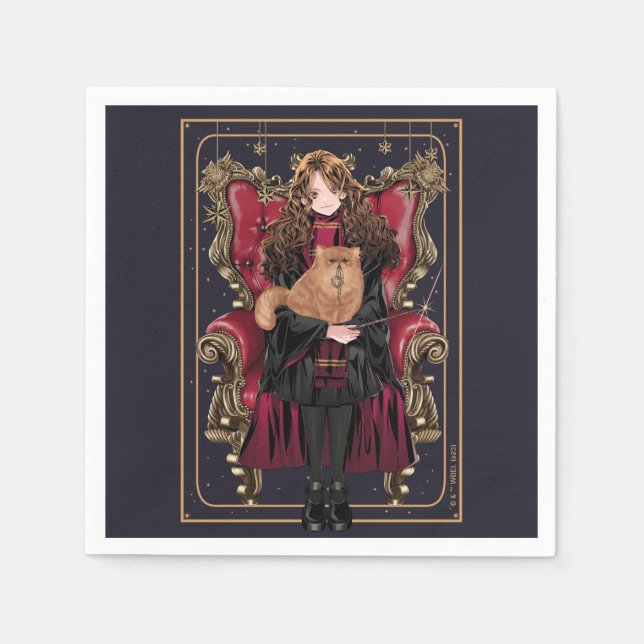 HARRY POTTER™ | Anime Hermione Granger Seated Napkin (Front)