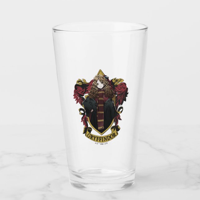 HARRY POTTER™ | Anime Hermione House Crest Glass (Front)