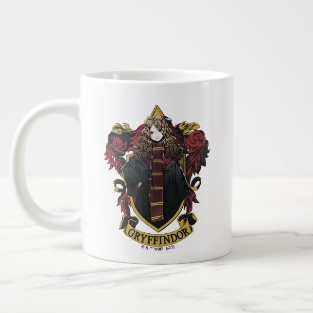 HARRY POTTER™ | Anime Hermione House Crest Large Coffee Mug (Left)