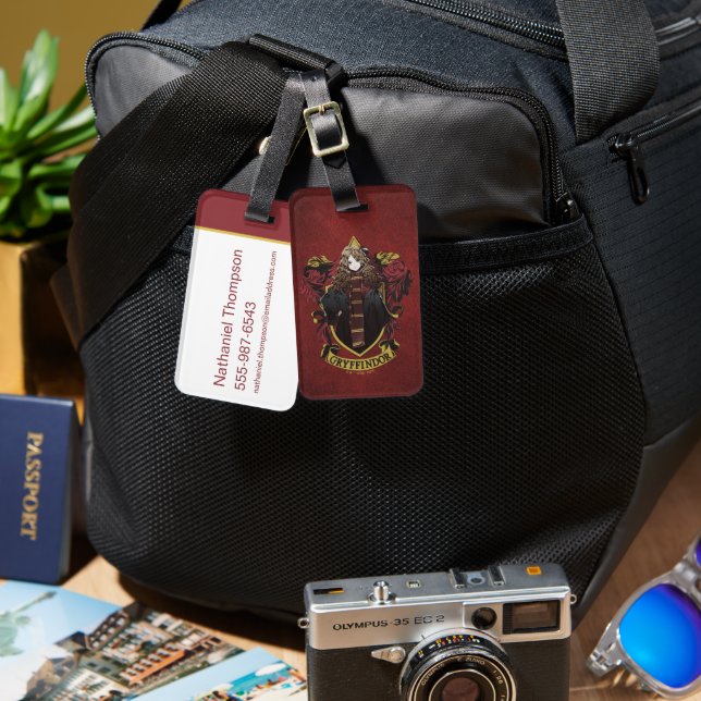 HARRY POTTER™ | Anime Hermione House Crest Luggage Tag (Front & Back)