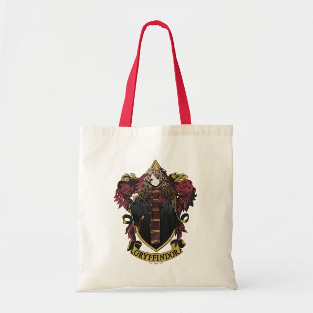 HARRY POTTER™ | Anime Hermione House Crest Tote Bag (Front)
