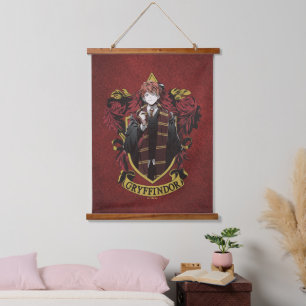 HARRY POTTER™   Anime Ron Weasley House Crest Hanging Tapestry