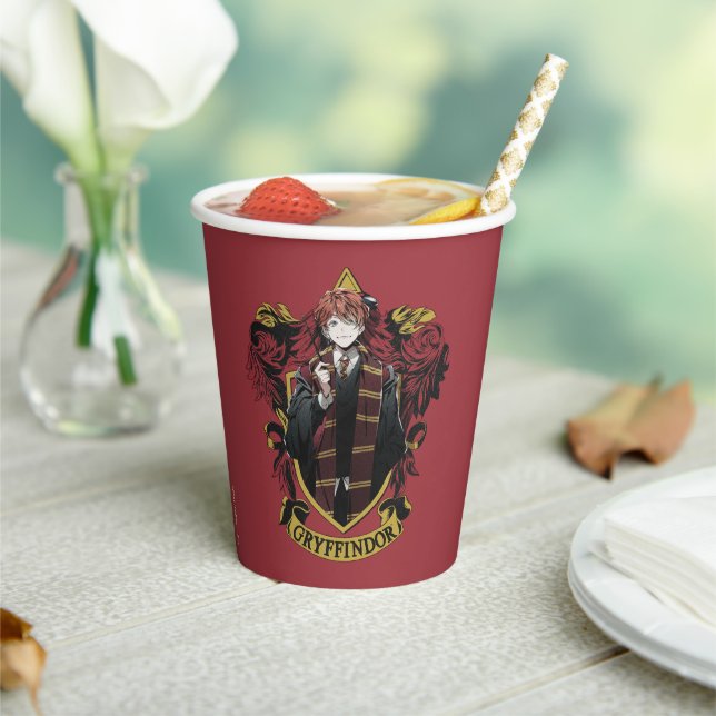 HARRY POTTER™ | Anime Ron Weasley House Crest Paper Cups (Insitu)