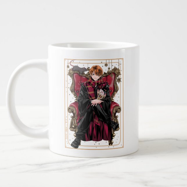 HARRY POTTER™ | Anime Ron Weasley Seated Large Coffee Mug (Left)