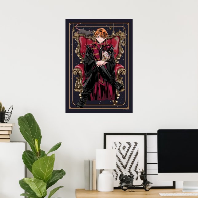 HARRY POTTER™ | Anime Ron Weasley Seated Poster (Home Office)