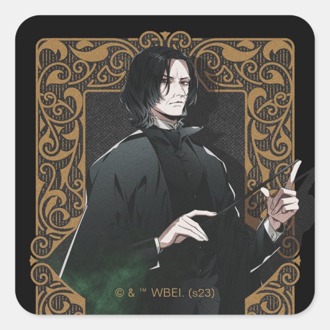 HARRY POTTER™ | Anime Snape Frame Graphic Square Sticker (Front)