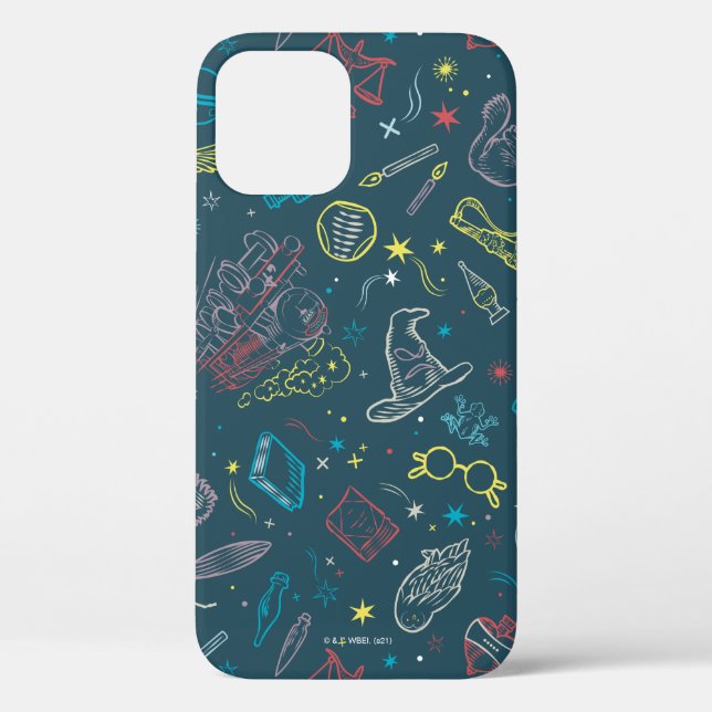 HARRY POTTER™ Artefacts Line Art Pattern Case-Mate iPhone Case (Back)