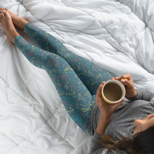 HARRY POTTER™ Artefacts Line Art Pattern Leggings