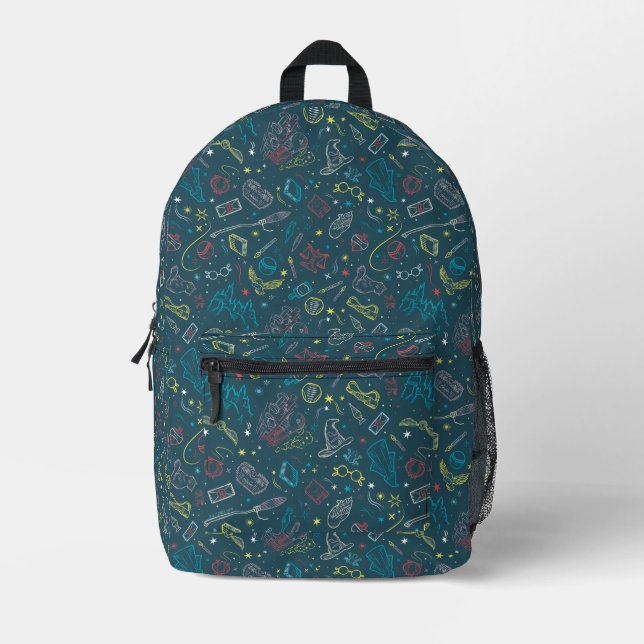 HARRY POTTER™ Artefacts Line Art Pattern Printed Backpack (Front)
