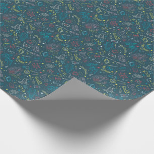 HARRY POTTER™ Artefacts Line Art Pattern Wrapping Paper
