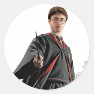 Harry Potter At The Ready Classic Round Sticker