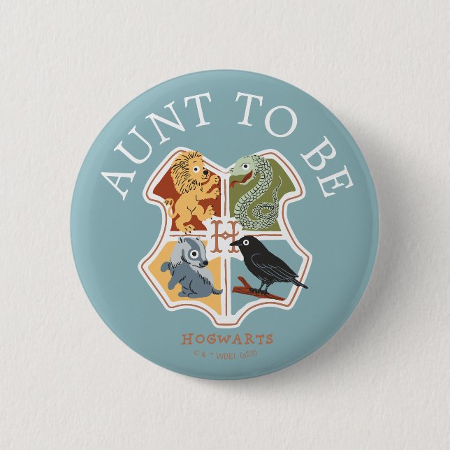 Harry Potter Baby Shower | Aunt To Be 6 Cm Round Badge (Front)