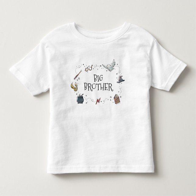 Harry Potter Baby Shower | Big Brother Toddler T-Shirt (Front)