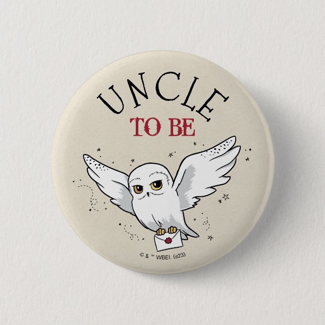 Harry Potter Baby Shower | Uncle To Be 6 Cm Round Badge (Front)