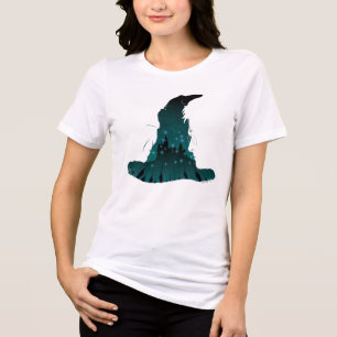 Harry Potter   Battle Of Hogwarts Wizard Hat Tri-Blend Shirt