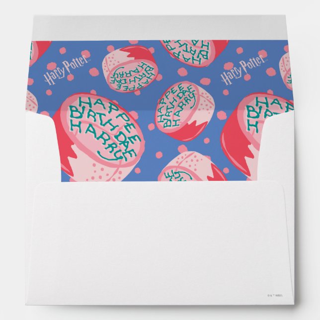 HARRY POTTER™ Birthday Cake Pattern Envelope (Back (Bottom))