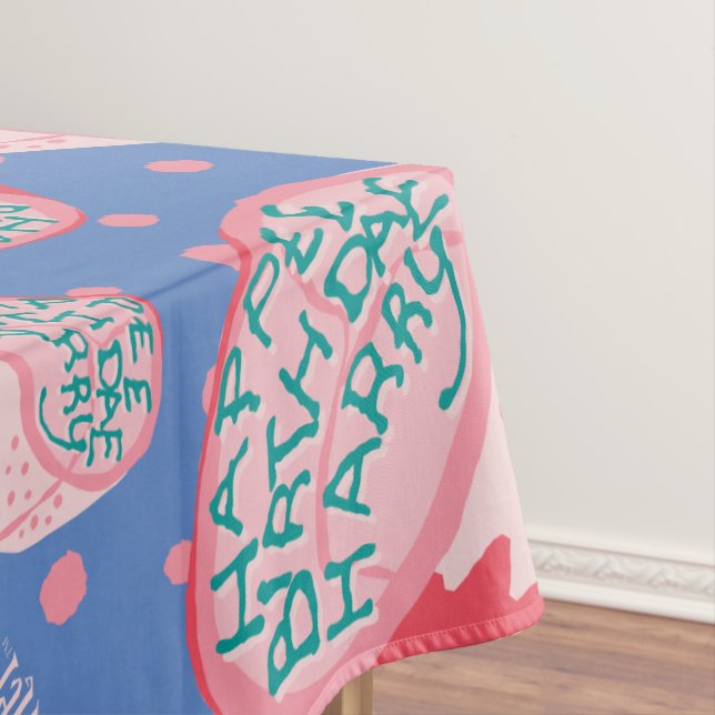 HARRY POTTER™ Birthday Cake Pattern Tablecloth (In Situ)