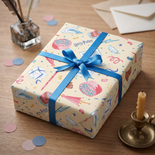 HARRY POTTER™ Birthday Celebration Pattern Wrapping Paper