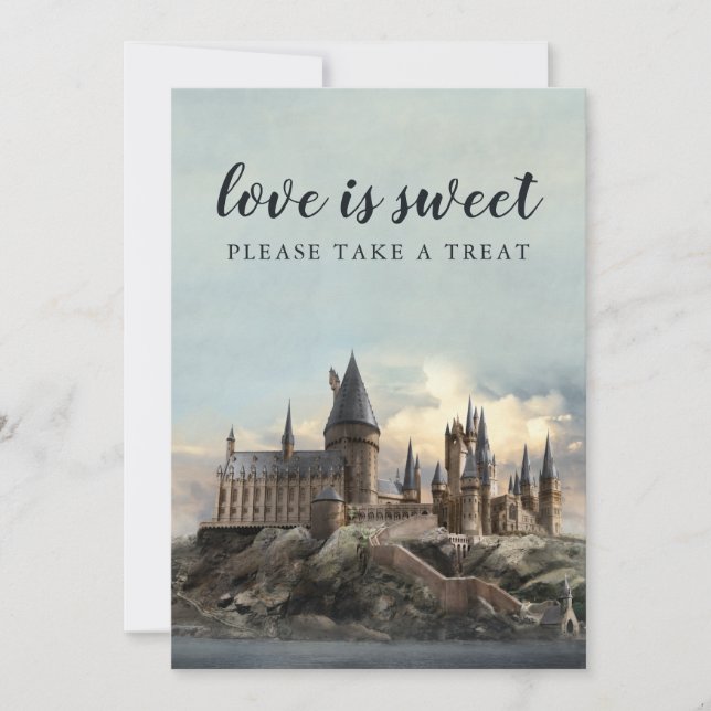 Harry Potter Bridal Shower Please Take One Invitation (Front)