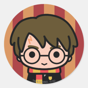 Harry Potter Cartoon Character Art Classic Round Sticker