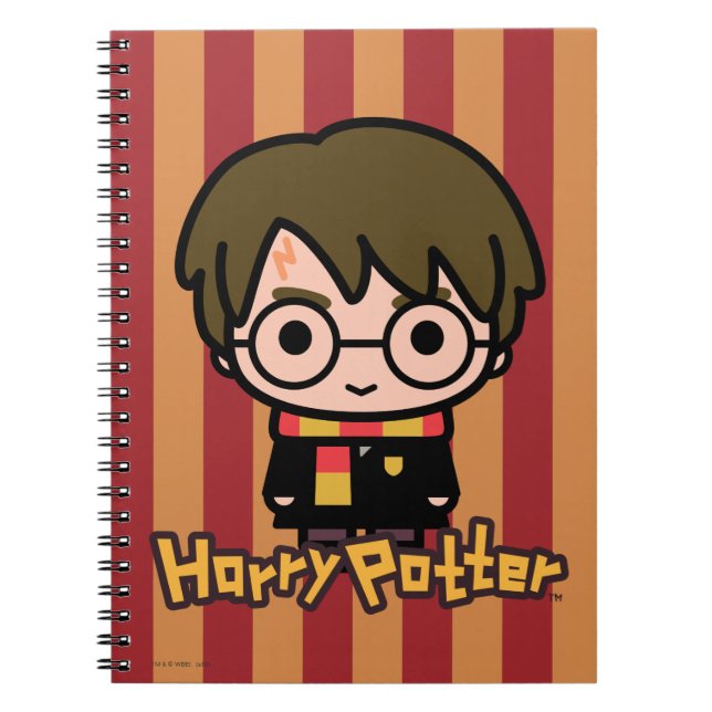 Harry Potter Cartoon Character Art Spiral Notebook (Front)