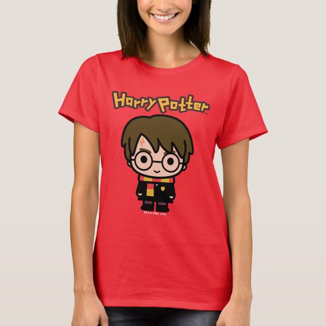 Harry Potter Cartoon Character Art T-Shirt (Front)