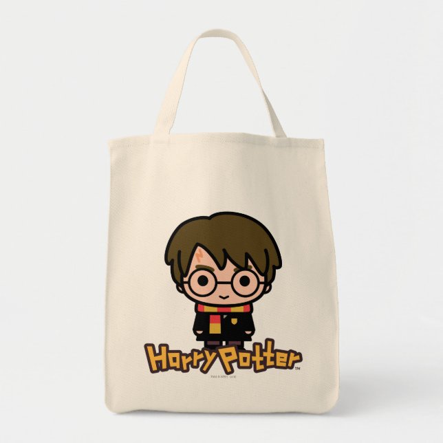 Harry Potter Cartoon Character Art Tote Bag (Front)