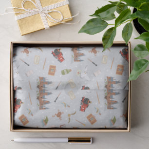 Harry Potter Cartoon Hogwarts Pattern Tissue Paper