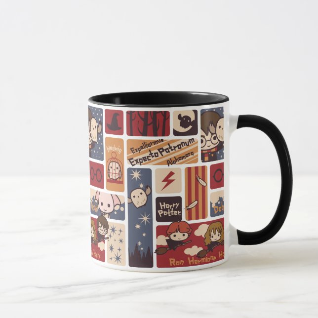 Harry Potter Cartoon Scenes Pattern Mug (Right)