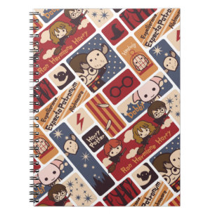 Harry Potter Cartoon Scenes Pattern Notebook