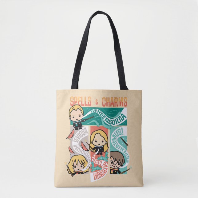 HARRY POTTER™ | CARTOON SPELLS & CHARMS TOTE BAG (Front)
