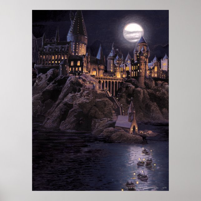 Harry Potter Castle | Great Lake to Hogwarts Poster (Front)